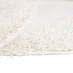 Rond vloerkleed - Sivota Natural Cotton Shaggy (gebroken wit)