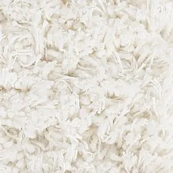 Rond vloerkleed - Sivota Natural Cotton Shaggy (gebroken wit)