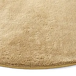 Ronde vloerkleden - Aranga Super Soft Fur (donkerbeige)