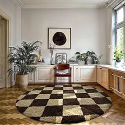 Ronde vloerkleden - Albi (bruin/beige)