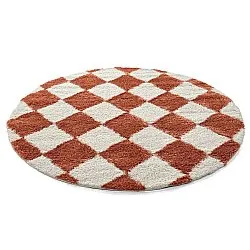 Ronde vloerkleden - Albi (wit/oranje)