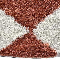 Ronde vloerkleden - Albi (wit/oranje)