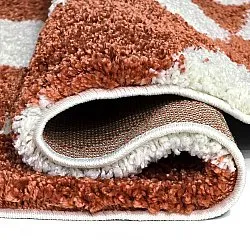 Ronde vloerkleden - Albi (wit/oranje)