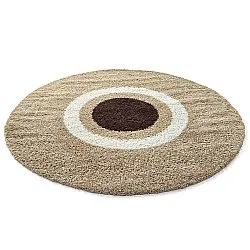 Ronde vloerkleden - Alsace (beige/wit/bruin)