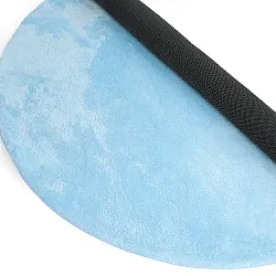 Ronde vloerkleden - Aranga Super Soft Fur (lichtblauw)
