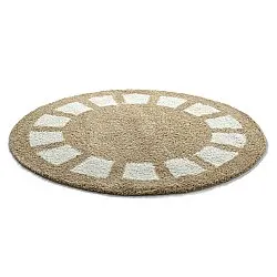 Ronde vloerkleden - Asilah (beige/wit)