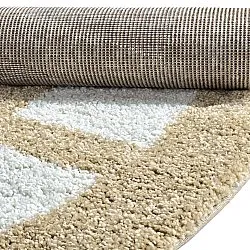 Ronde vloerkleden - Asilah (beige/wit)