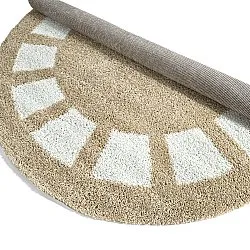 Ronde vloerkleden - Asilah (beige/wit)