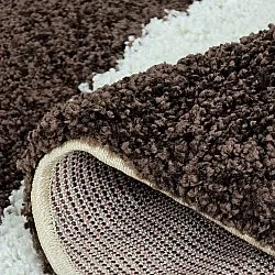 Ronde vloerkleden - Chiniot (bruin/beige/wit)