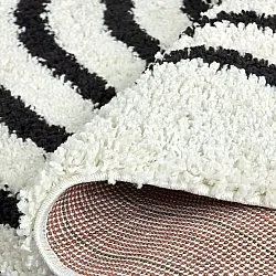 Ronde vloerkleden - Cluny (wit/zwart)