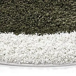 Ronde vloerkleden - Conques (groen/wit)