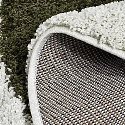 Ronde vloerkleden - Conques (groen/wit)