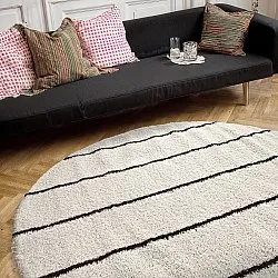 Ronde vloerkleden - Eze (wit/bruin)