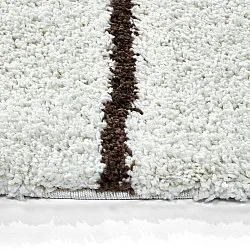 Ronde vloerkleden - Eze (wit/bruin)