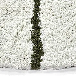 Ronde vloerkleden - Eze (wit/groen)