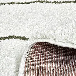 Ronde vloerkleden - Eze (wit/groen)