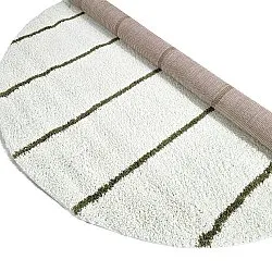 Ronde vloerkleden - Eze (wit/groen)