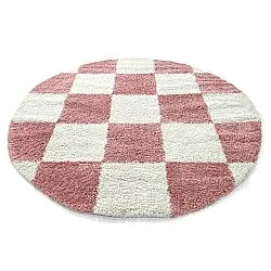 Ronde vloerkleden - Gordes (roze/wit)