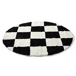 Ronde vloerkleden - Gordes (zwart/wit)
