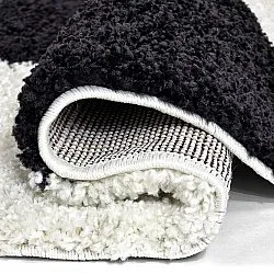 Ronde vloerkleden - Gordes (zwart/wit)