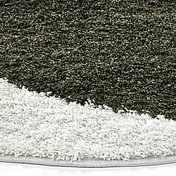 Ronde vloerkleden - Sanghar (wit/oranje/groen)