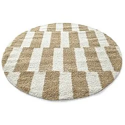 Ronde vloerkleden - Tamri (beige/wit)