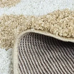 Ronde vloerkleden - Tamri (beige/wit)