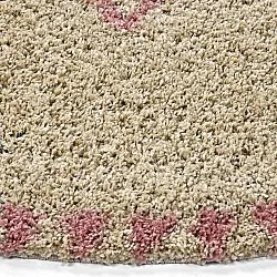 Ronde vloerkleden - Tiznit (beige/roze)