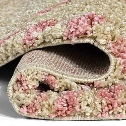 Ronde vloerkleden - Tiznit (beige/roze)