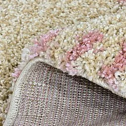 Ronde vloerkleden - Tiznit (beige/roze)