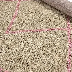 Ronde vloerkleden - Tiznit (beige/roze)