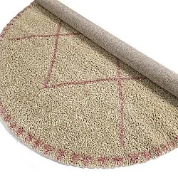 Ronde vloerkleden - Tiznit (beige/roze)