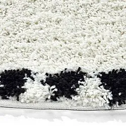 Ronde vloerkleden - Tiznit (wit/zwart)