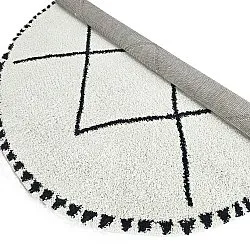 Ronde vloerkleden - Tiznit (wit/zwart)
