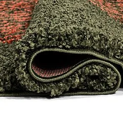 Ronde vloerkleden - Zagora (groen/oranje)