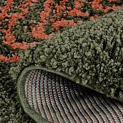 Ronde vloerkleden - Zagora (groen/oranje)