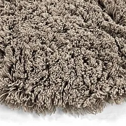 Rond vloerkleed - Aliste Wool Shaggy (bruin)
