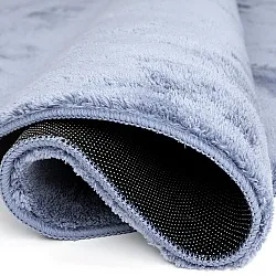 Ronde vloerkleden - Aranga Super Soft Fur (staalblauw)