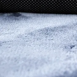 Ronde vloerkleden - Aranga Super Soft Fur (staalblauw)