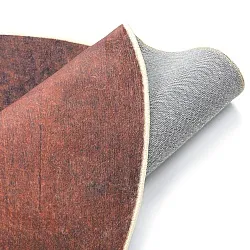 Rond vloerkleed - Bovera (bruin/rood)