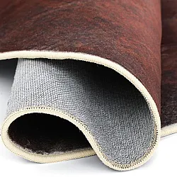 Rond vloerkleed - Bovera (bruin/rood)