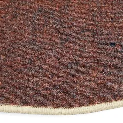 Rond vloerkleed - Bovera (bruin/rood)