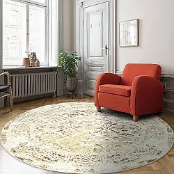 Rond vloerkleed - Denizli (beige)