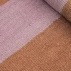 Rond vloerkleed - Garine (oranje/roze)