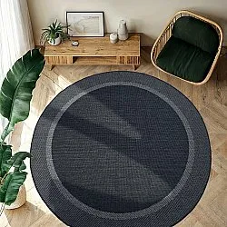 Rond vloerkleed - Indoor/Outdoor Alta (antraciet)