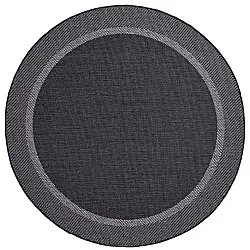 Rond vloerkleed - Indoor/Outdoor Alta (antraciet)