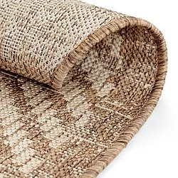 Rond vloerkleed - Indoor/Outdoor Donora (bruin)
