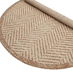 Rond vloerkleed - Indoor/Outdoor Donora (bruin)