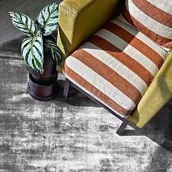 Rond vloerkleed - Jodhpur Special Luxury Edition Viscose (grijs)