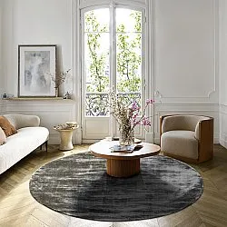 Rond vloerkleed - Jodhpur Special Luxury Edition Viscose (grijs)